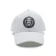 LionGP Hat in White with Curved Brim